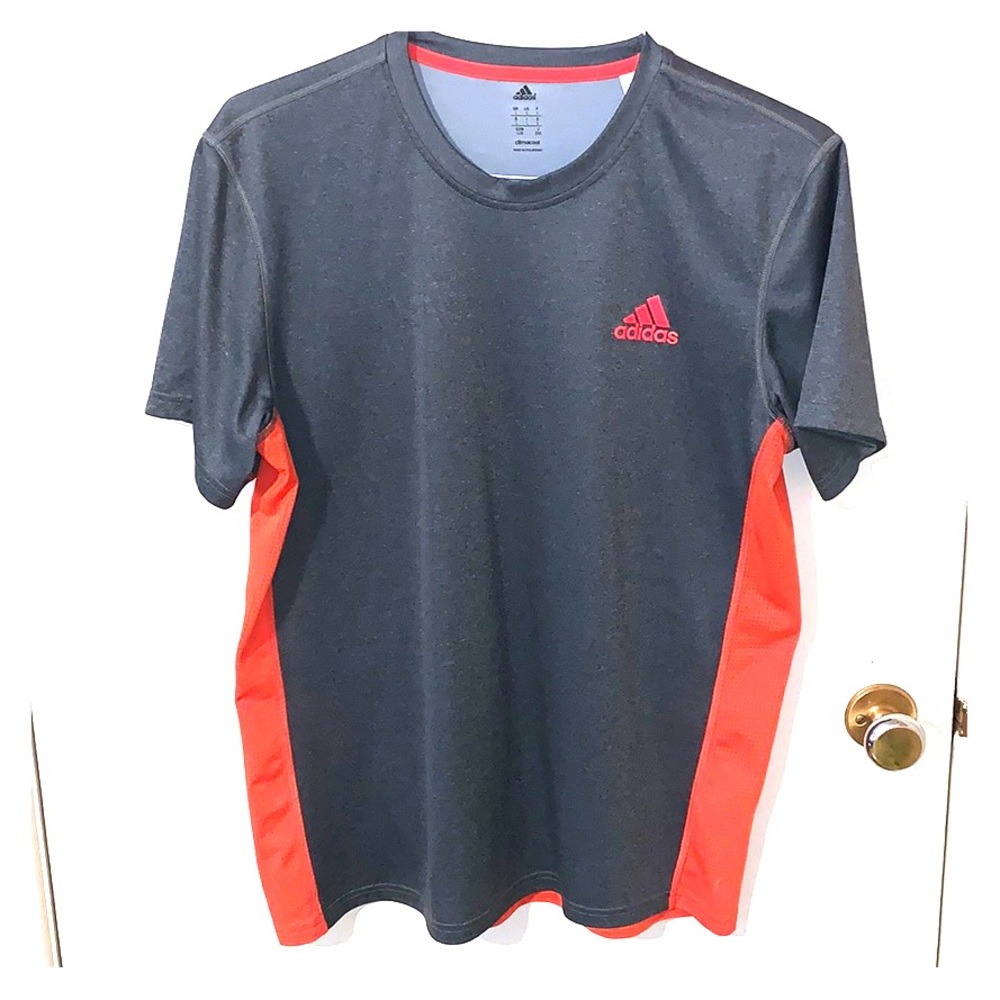 Adidas Men’s Grey & Red Tennis Shirt